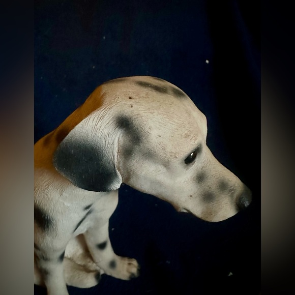 Dejected Dalmatian Puppy Dog Figurine Sitting Rescue Me! Resin 7” Firehouse Dog - Picture 12 of 12